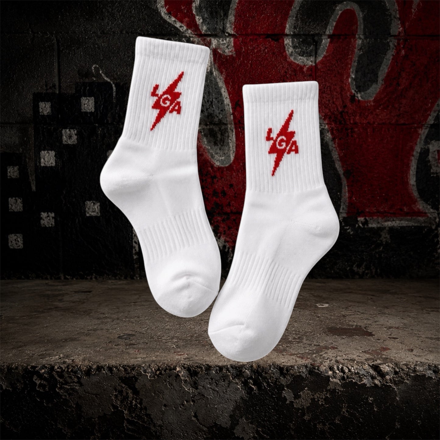 RED VOLT CREW SOCKS