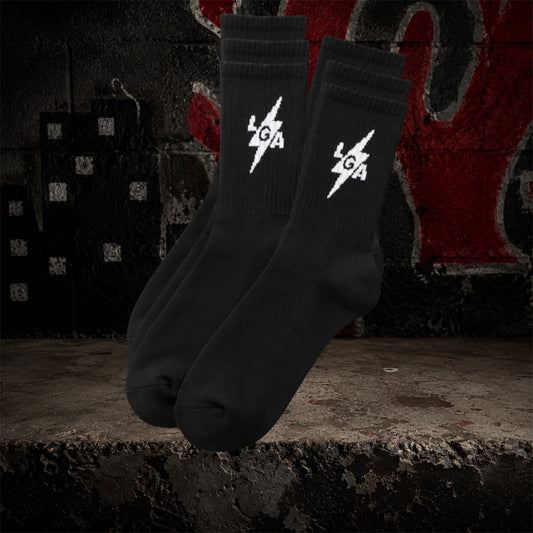 WHITE VOLT CREW SOCKS (3 PACK)