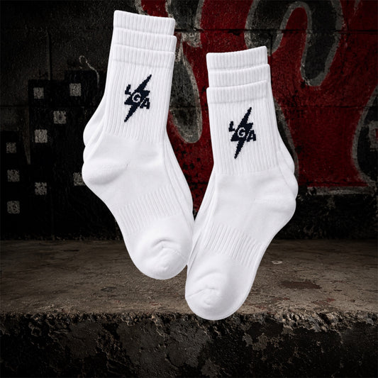 BLACK VOLT CREW SOCKS (3 PACK)