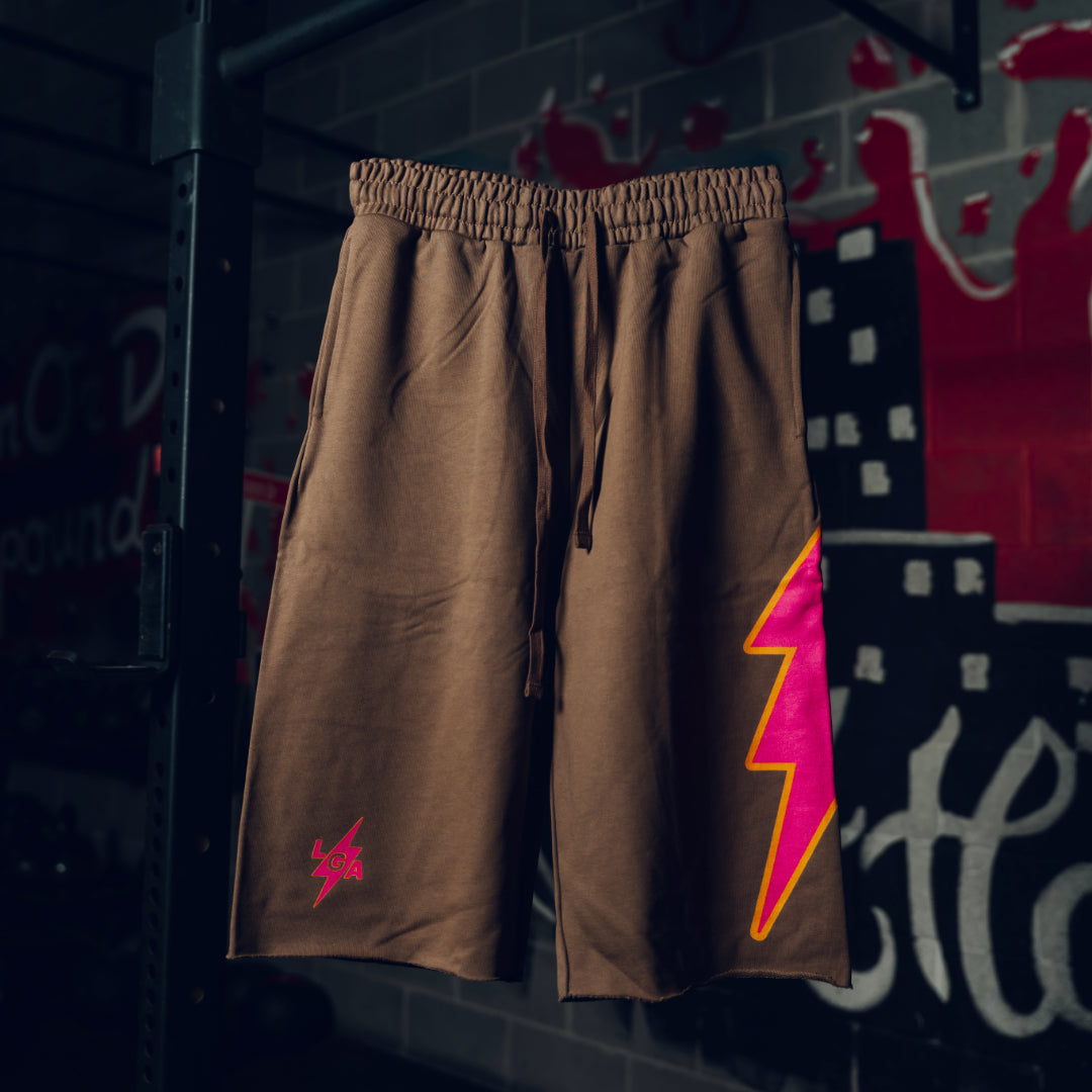 VOLT 3/4 SHORTS (BROWN)